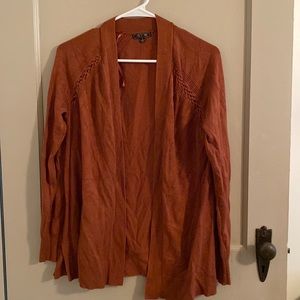 Rust color cardigan womens small